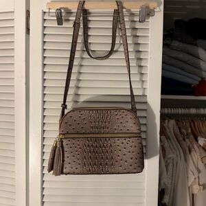 Deluxity Vegan Leather Crossbody Handbag | Bronze | NWOT